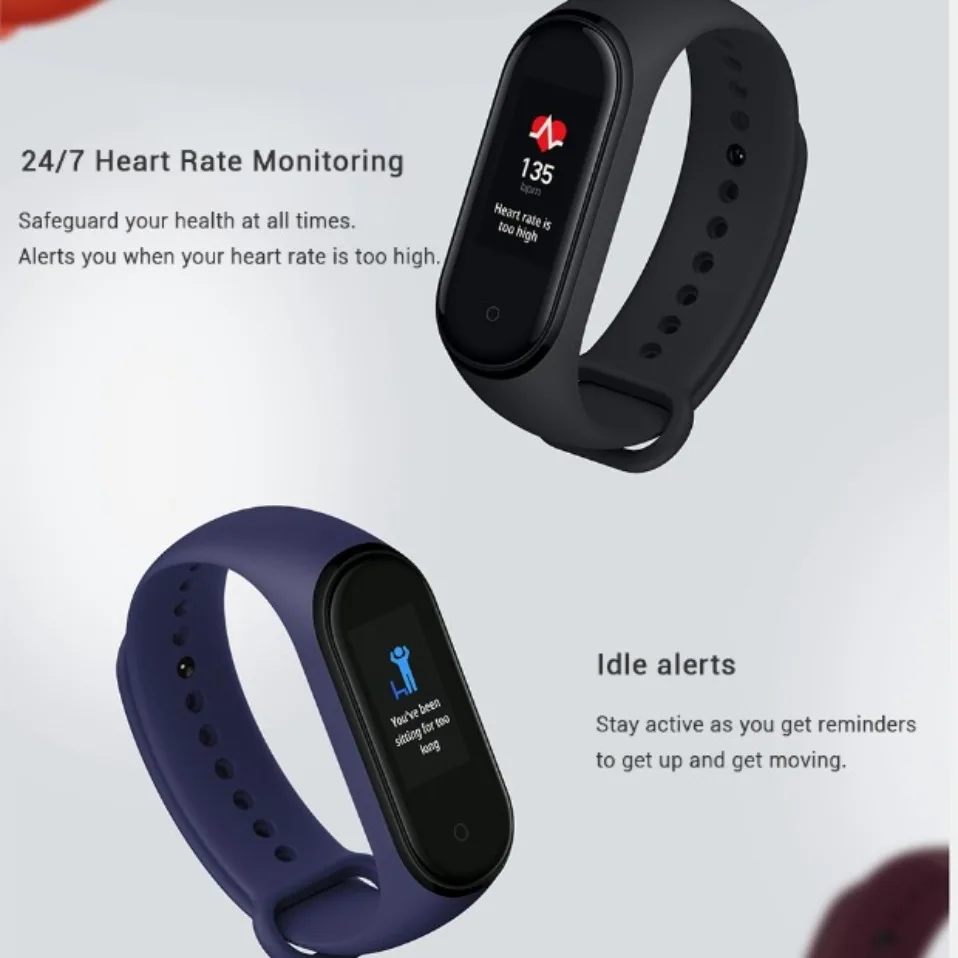Глобальная версия Xiaomi Mi Band 4 многоязычные умные часы 135 мАч Bluetooth 5,0 браслет