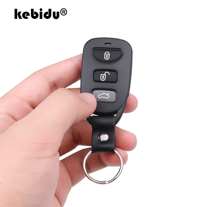 kebidu Cloning Remote Control Electric Copy Controller Mini Wireless Transmitter Switch 3 Buttons Car Key Fob 433MHz