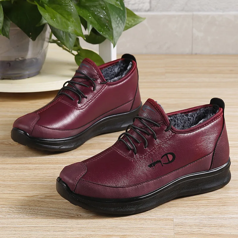 

New Winter Women's Ankle Boots Snow Women Warm Thick Plush Snow Boots Waterproof Female Ultralight Non-Slip Lady Casual Shoes