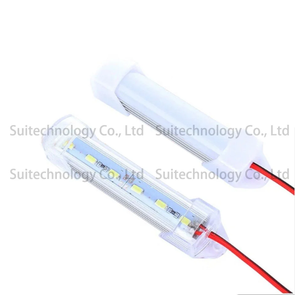 4 шт. светодиодный бар светильник s DC12V SMD5730 жесткий Светодиодные ленты 20 см, 30 см, 40 см/50 см/60 см светодиодный бар светильник с U алюминиевый корпус+ pc чехол