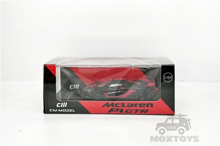 

CM MODEL 1:64 Mclaren P1 GTR BlackRed Diecast Model Car