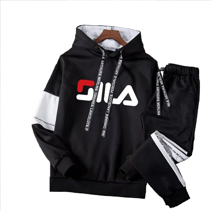 

New Bikinis Secret Sports Suit Men's Spring and Autumn Trend Casual Wear Men Autumn Sweater Two-piece Suit