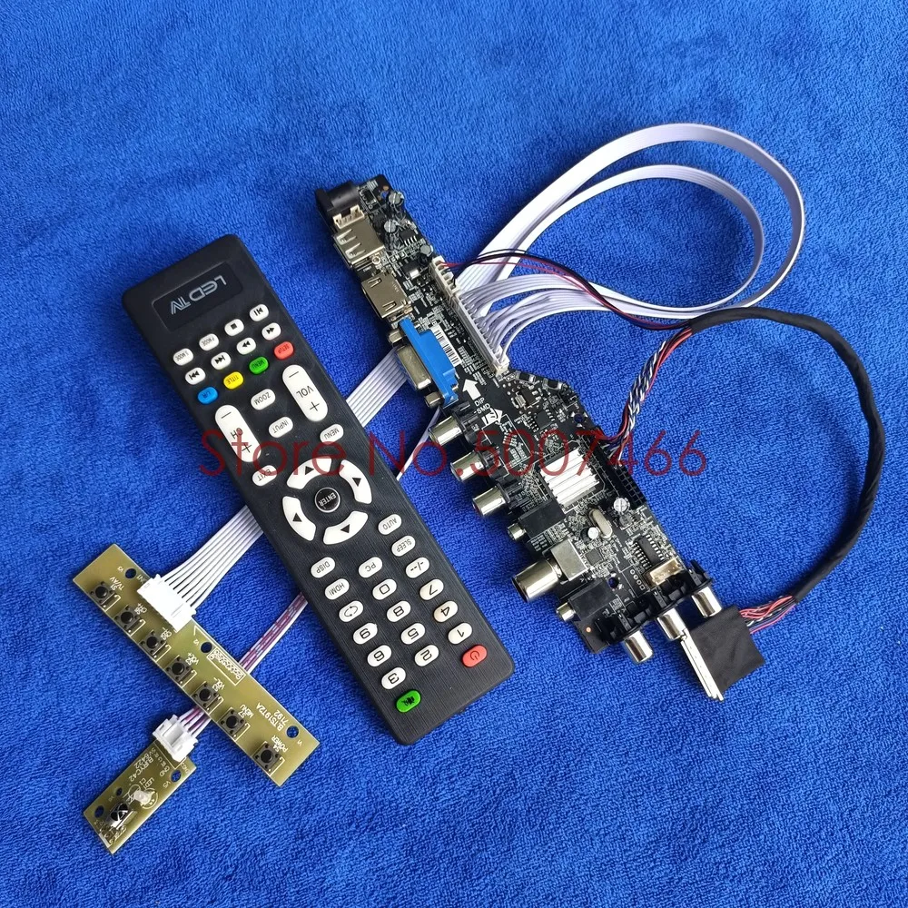 

DVB 3663 USB VGA fit M101NWT2/M101NWT4/N101L6/N101LGE LVDS 40-Pin 1024*600 signal digital universal display drive board kit