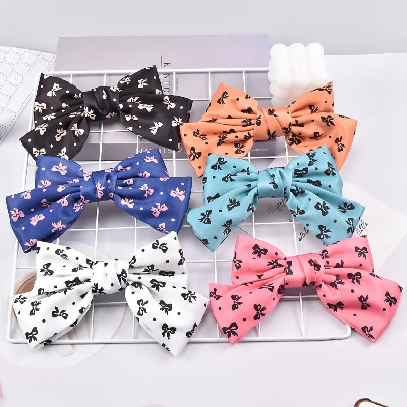 

Заколка для волос в виде Красной бабочки для девочек, модный зажим для хвоста в Корейском стиле, аксессуар на голову