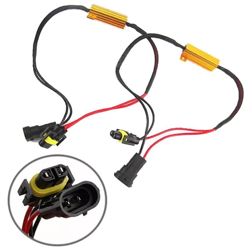 

Fog Light Resistor LED DRL 2pcs Error Free Decoder Cancel H8/H11 Cantus 50W Load