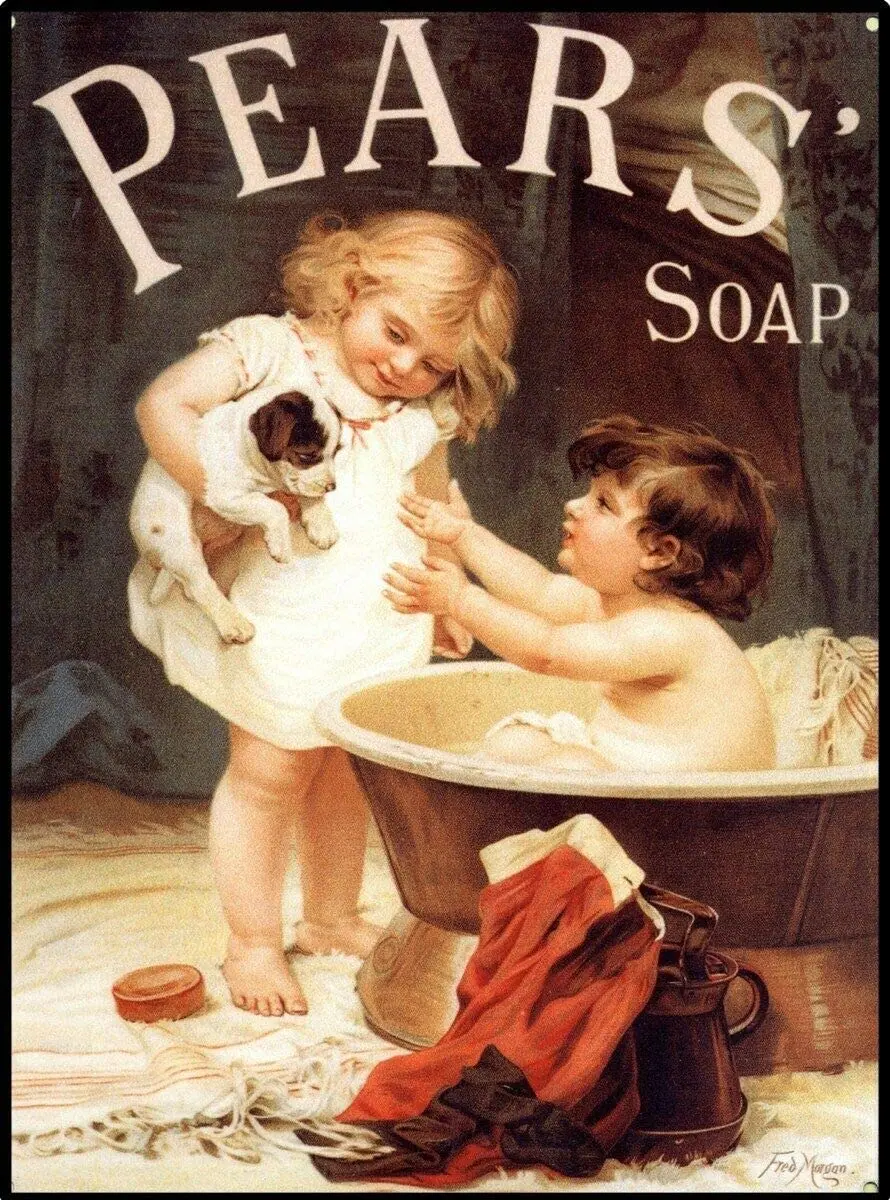 

Pears Pear's Puppy Metal Sign Vintage Retro Wall Decor Bar Metal Tin Sign 8"x12"Inch