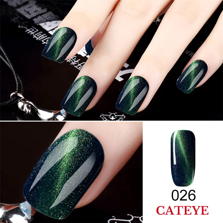 Allneweook УФ-гель для ногтей Cateye 8 мл Магнитный лазер лак для ногтей клей для ногтей