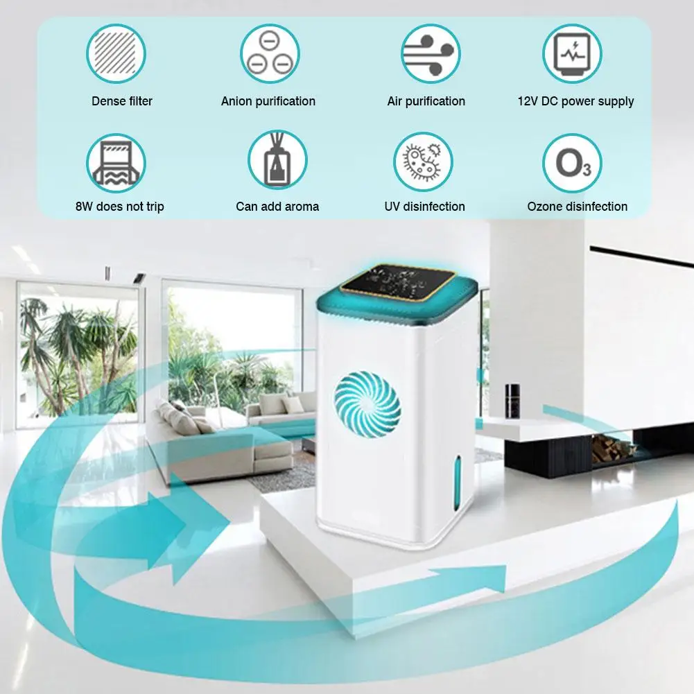 

Air Cleaner Car Air Purifier UV Sterilization Negative Ion Ozone Negative Ion Air Freshener For Car Home Use Air Purifier