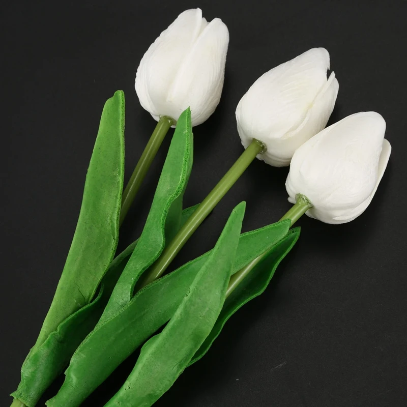 

20pcs Tulip Flower Latex Real Touch For Wedding Decor Flower Best Quality KC451