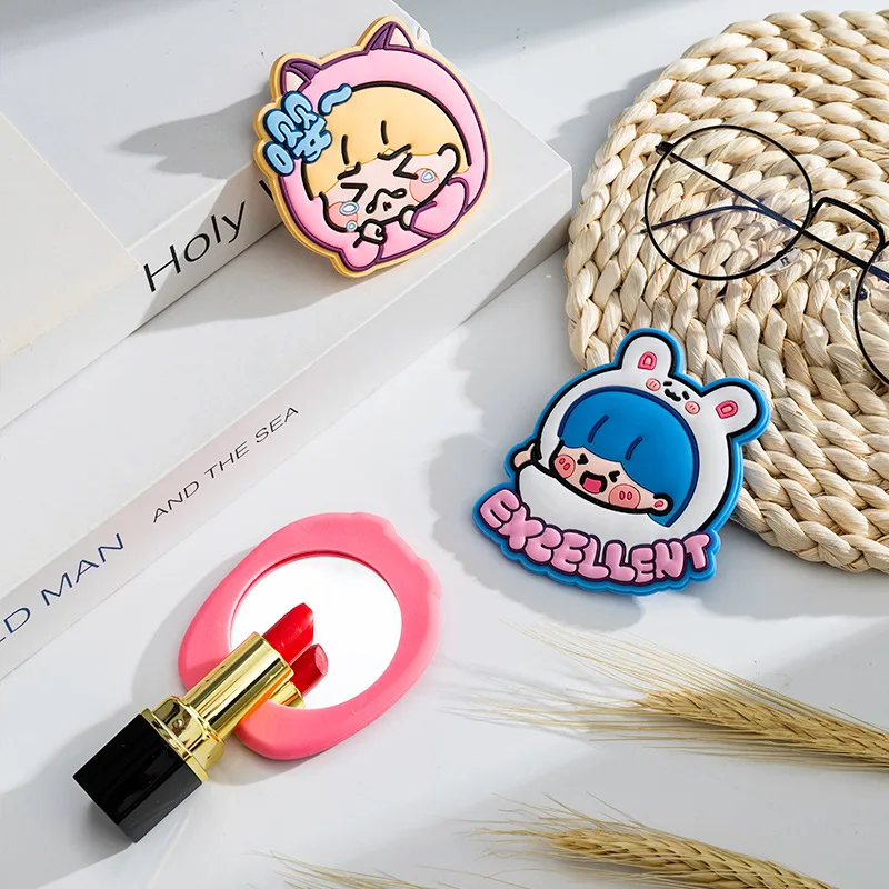 L81 портативный милый мини-зеркальный мультяшный Маленький Кролик Медведь узор