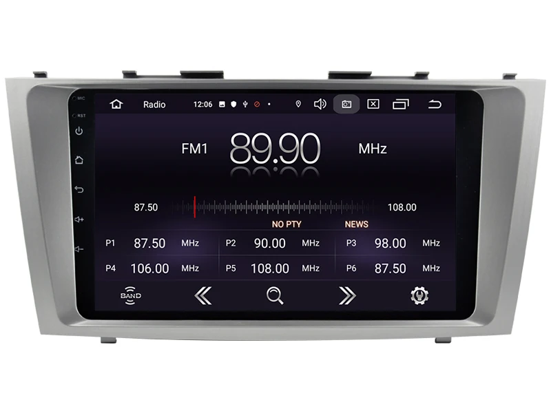 Автомобильный Взрывозащищенный экран Android 10 0 gps 2.5D для Toyota 2007 2011 Camry радио Google Play