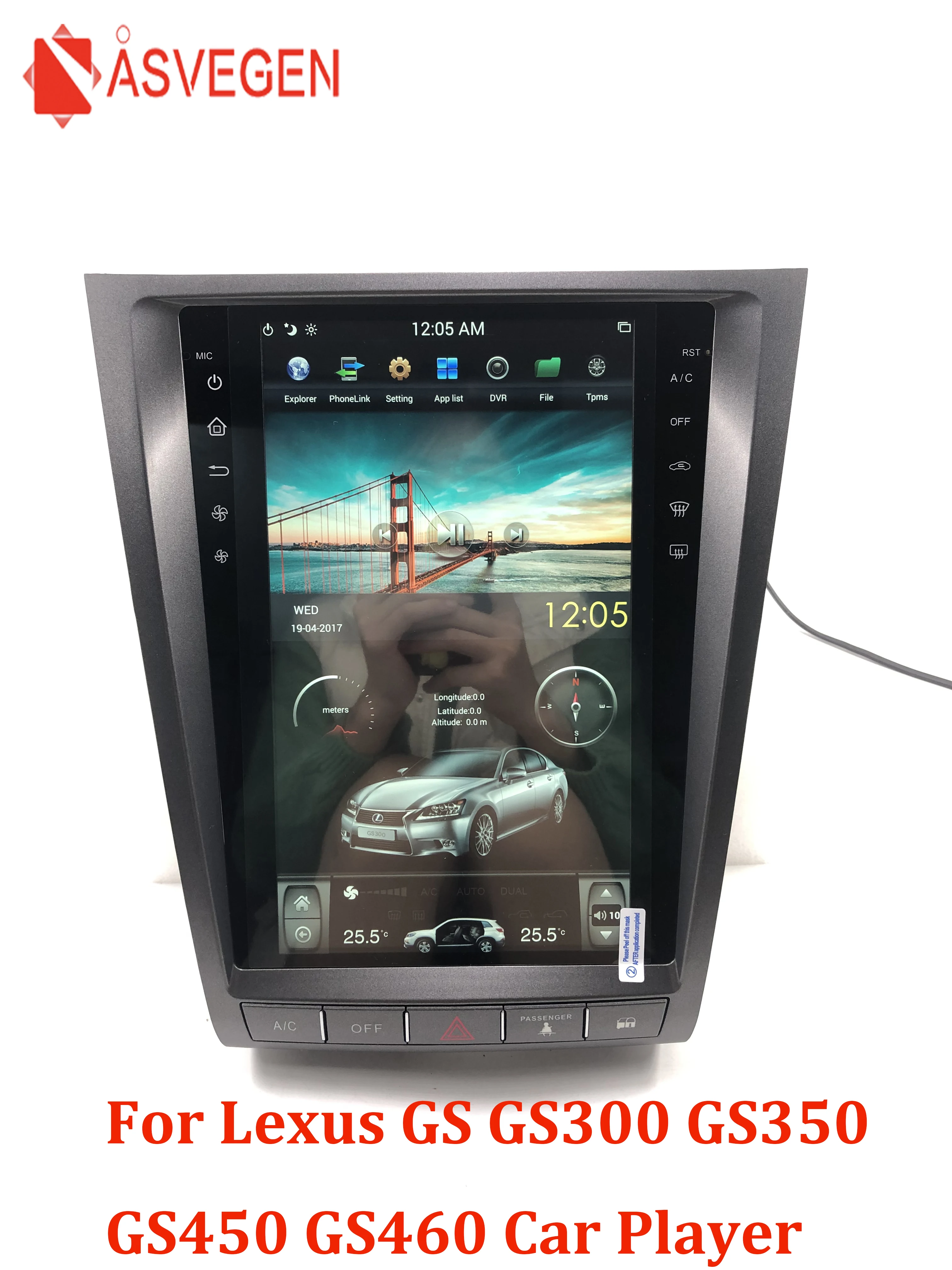 Tesla стиль Android автомобильный мультимедийный dvd-плеер головное устройство для Lexus GS GS300 GS350 GS450 GS460 2004-2012 радио gps Navi видео