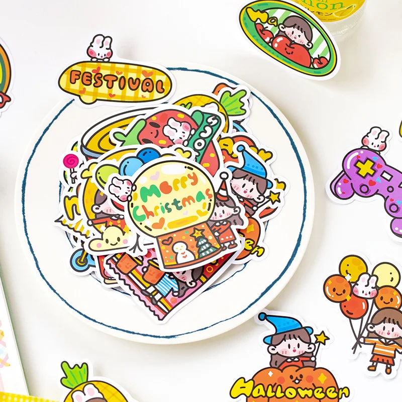 

1set/1lot Kawaii Stationery Stickers Sweet fantasy Diary Decorative Mobile Stickers Scrapbooking DIY Craft Stickers