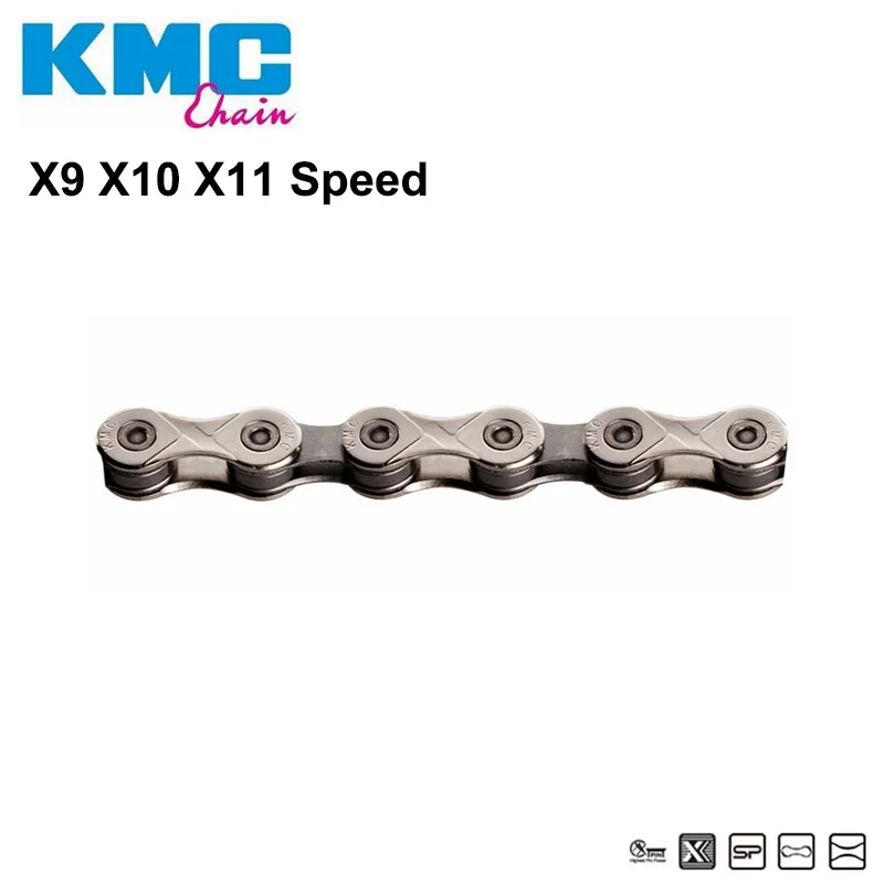 KMC Прямая с фабрики 9/10/11 цепь скорости ультра светильник цепи x9 x10 x11 x9.93 x10.93 x11.93 mtb цепь для дорожного велосипеда титана дешево