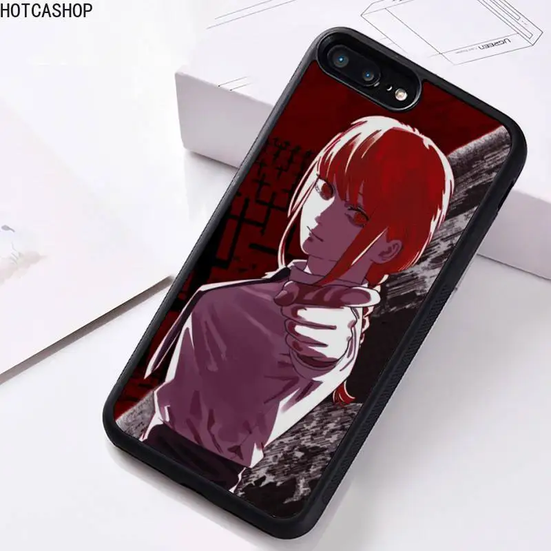 

Chainsaw Man Makima Power Phone Case Rubber For iphone 12 11 Pro Max Mini XS Max 8 7 6 6S Plus X 5S SE 2020 XR cover