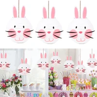 easter bunny rabbit ear paper lantern easter decorations for home hanging diy lantern ball spring easter party favors kids gifts
