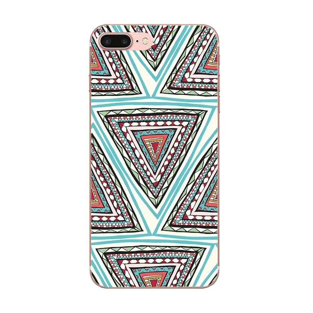 Geometry Art Triangle Tribal Aztec Ethnic Soft TPU Cases Skin For Apple iPhone 4 4S 5 5C 5S SE 6 6S 7 8 Plus X XS Max XR | Мобильные