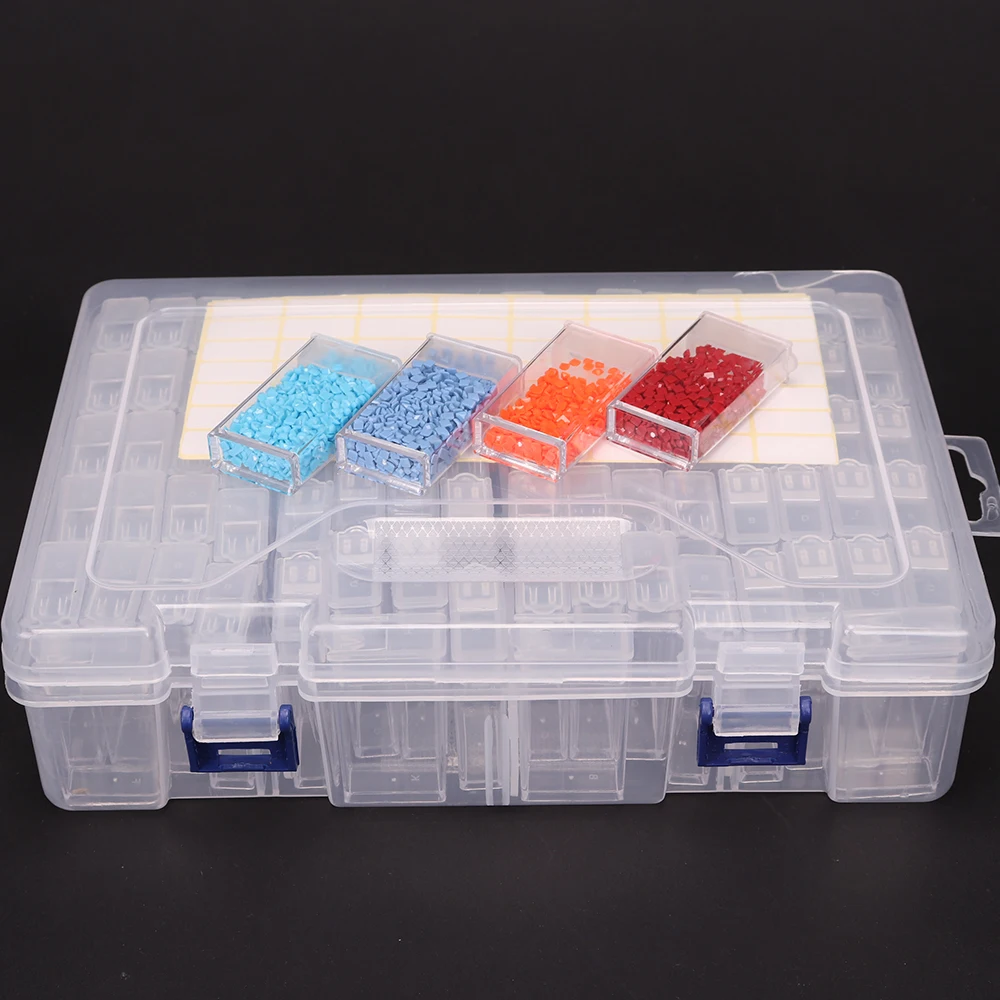 

28/56/84 Slot Diamond Painting Tools Storage Box Rhinestone Mosaic Container Box Diamond Painting Accessories Accessory