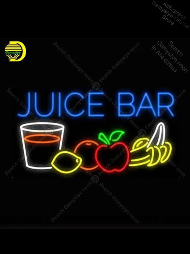

Neon Sign for Juice Bar Store Neon Bulb Sign Display Beer Light up wall sign for Room outdoor lighting store Polis Signage Shop