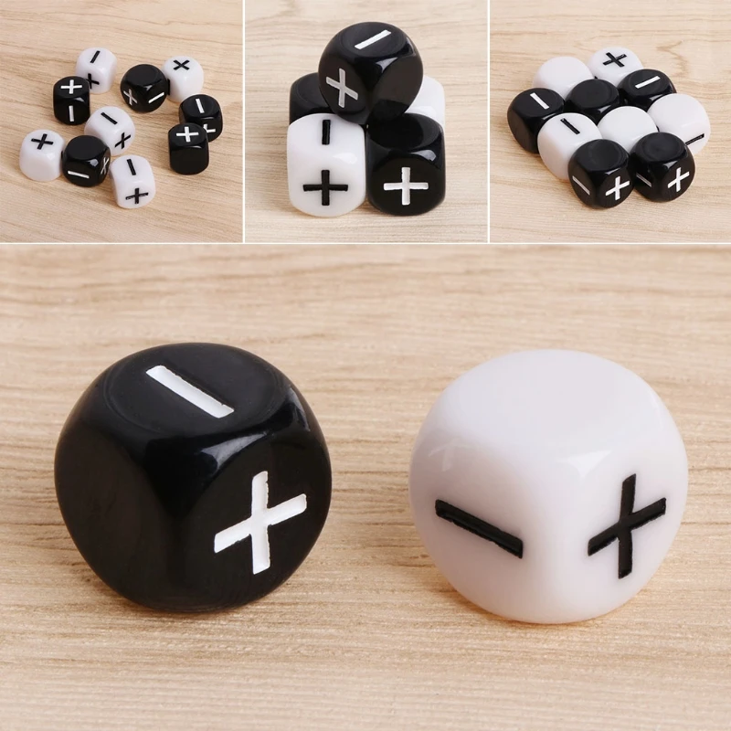

10pcs 15mm Game Dices Multicolor Acrylic Cube Dice Beads Six Sides Portable Table Games Toy