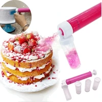 cake coloring duster manual cake airbrush pump dessert manual airbrush spray tube gun spraying coloring baking decoration tools