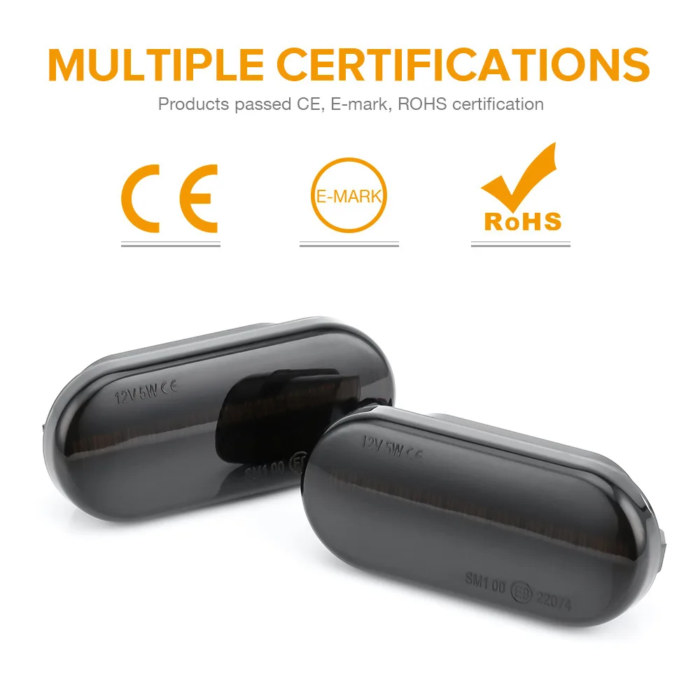 2 шт. светодиодные динамические Боковые указатели поворота для Volkswagen VW Bora Golf 3 4