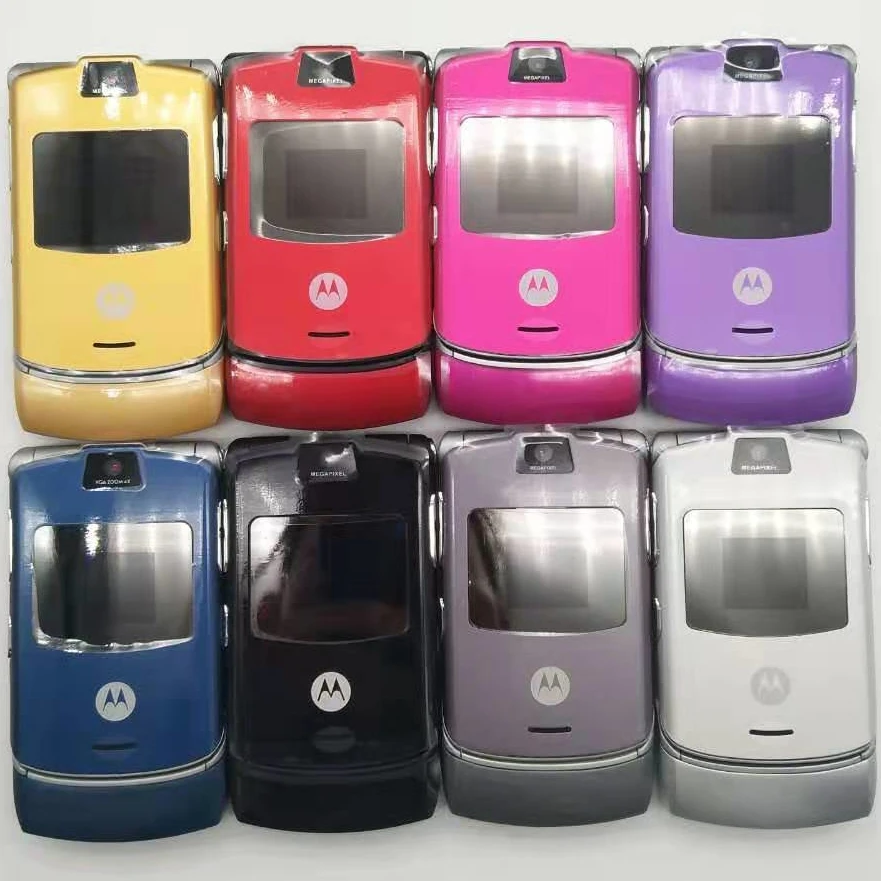 Motorola V3 Восстановленный-оригинальный разблокированный GSM четырехдиапазонный Razr