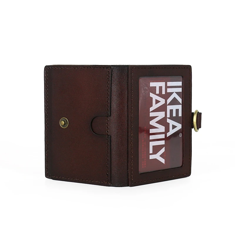 Новый модный набор ID значков и карт из первого слоя воловьей кожи чехол для карты