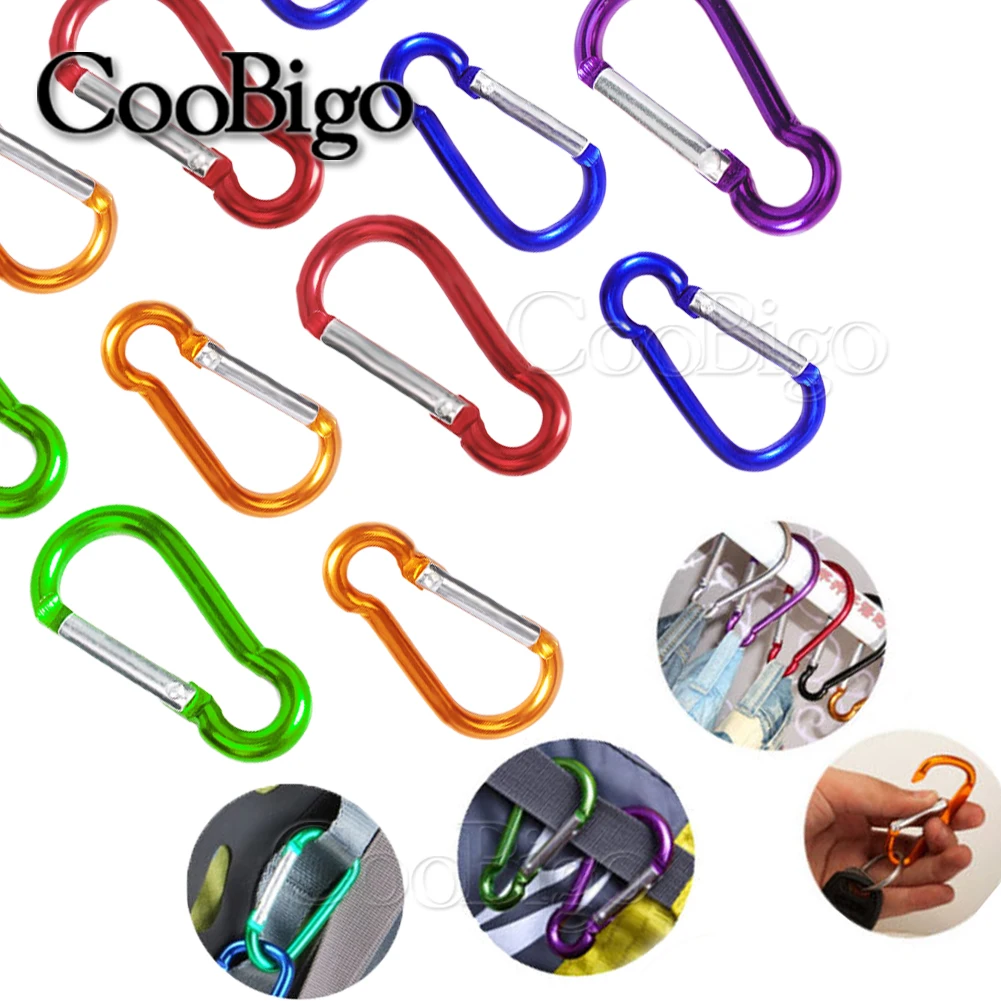 Карабин алюминиевый крюк клипса D Форма пружинная защёлка Paracord пряжки для