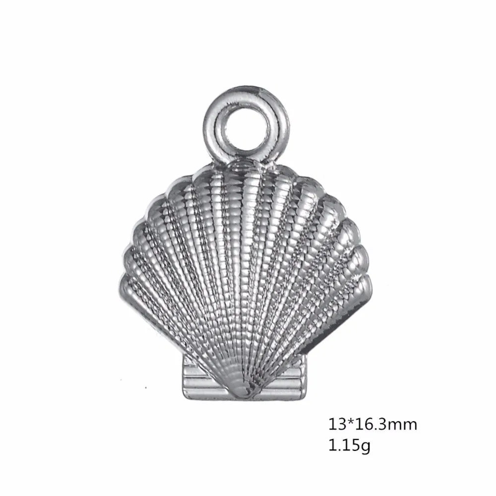 Skyrim 20шт крутые дешевые ювелирные изделия Морская жизнь шармы Серебряный Золотой