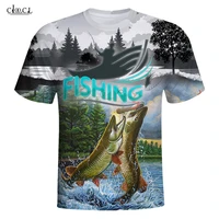 hx 2021 popular newest animal fishing t shirt 3d print tops harajuku fashion tees women mens t shirt clothing drop shipping