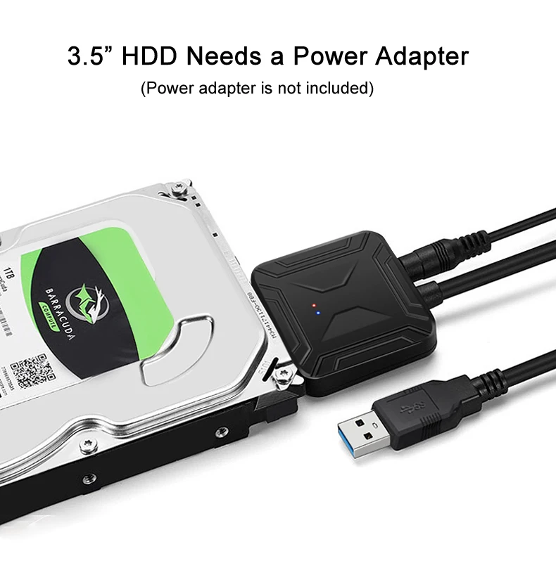 Высокоскоростной адаптер USB 3 0 к SATA III кабель-конвертер для жестких дисков 2 5 &quot3