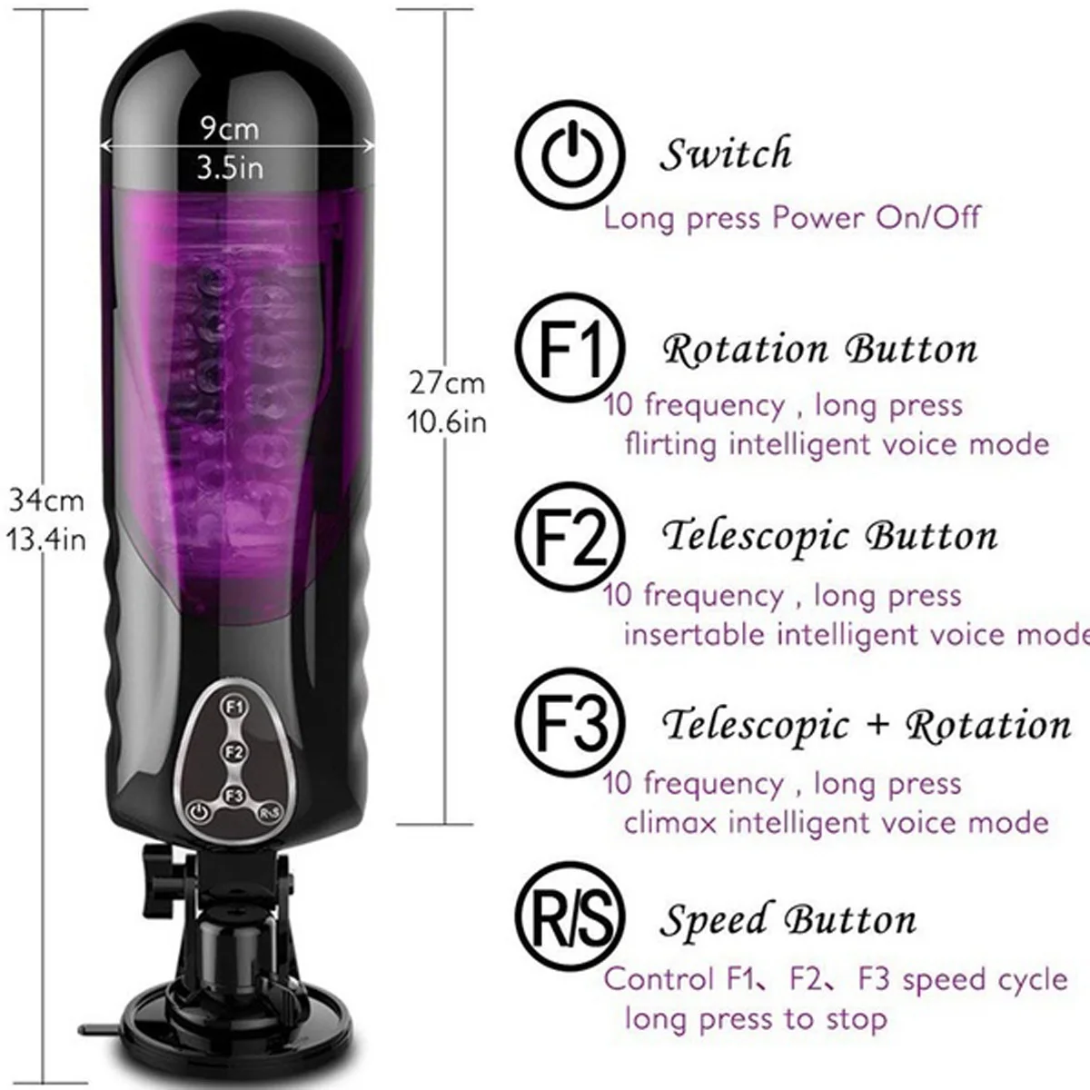 

Electric Automatic Sucking Masturbator Male Smart Auto Suck Heating Flirting Toy Cup with AV Sound Male Vibrator Sex Toy For Men