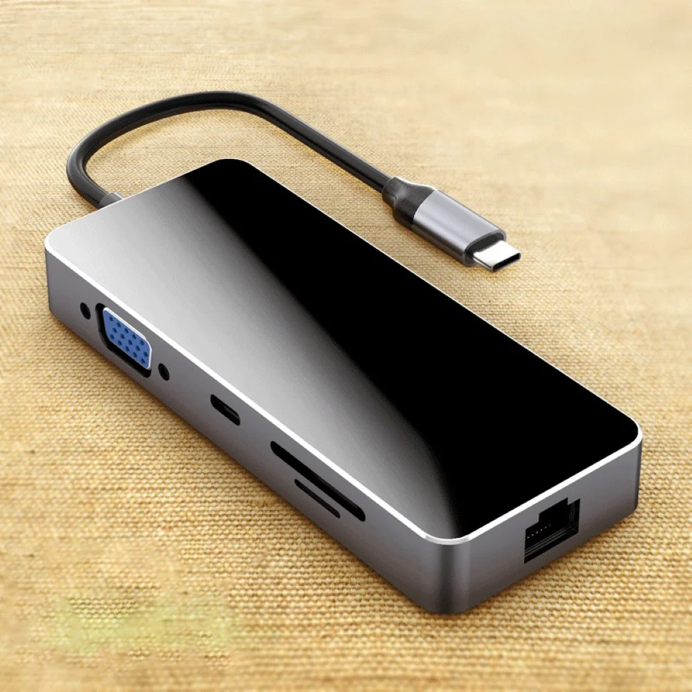 

Type-C to USB 3.0 HDMI Splitter Adaptor Micro-SD TF Card Reader VGA Adapter Splitter Dock Hub Audio Video Converter Adaptor