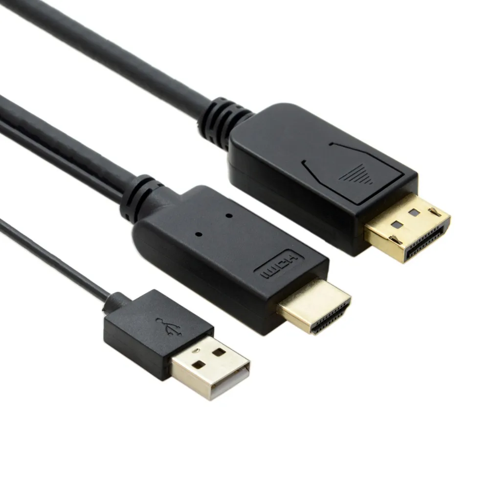 

HDMI-Compatible Source to DP DisplayPort Male Sink 4K 2K Video Cable 2m for PC Laptop Monitor