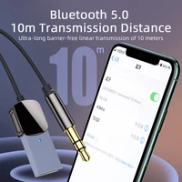 5pcslot bluetooth 5 0 aux adapter dongle usb to 3 5mm jack car audio aux handsfree kit for car receiver bt transmitter