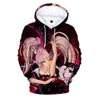 Лидер продаж, худи для косплея Danganronpa:Trigger Happy Havoc, свитшоты 3D Monokuma с длинным рукавом для мальчиковдевочекповседневные спортивные костюмы оверсайз