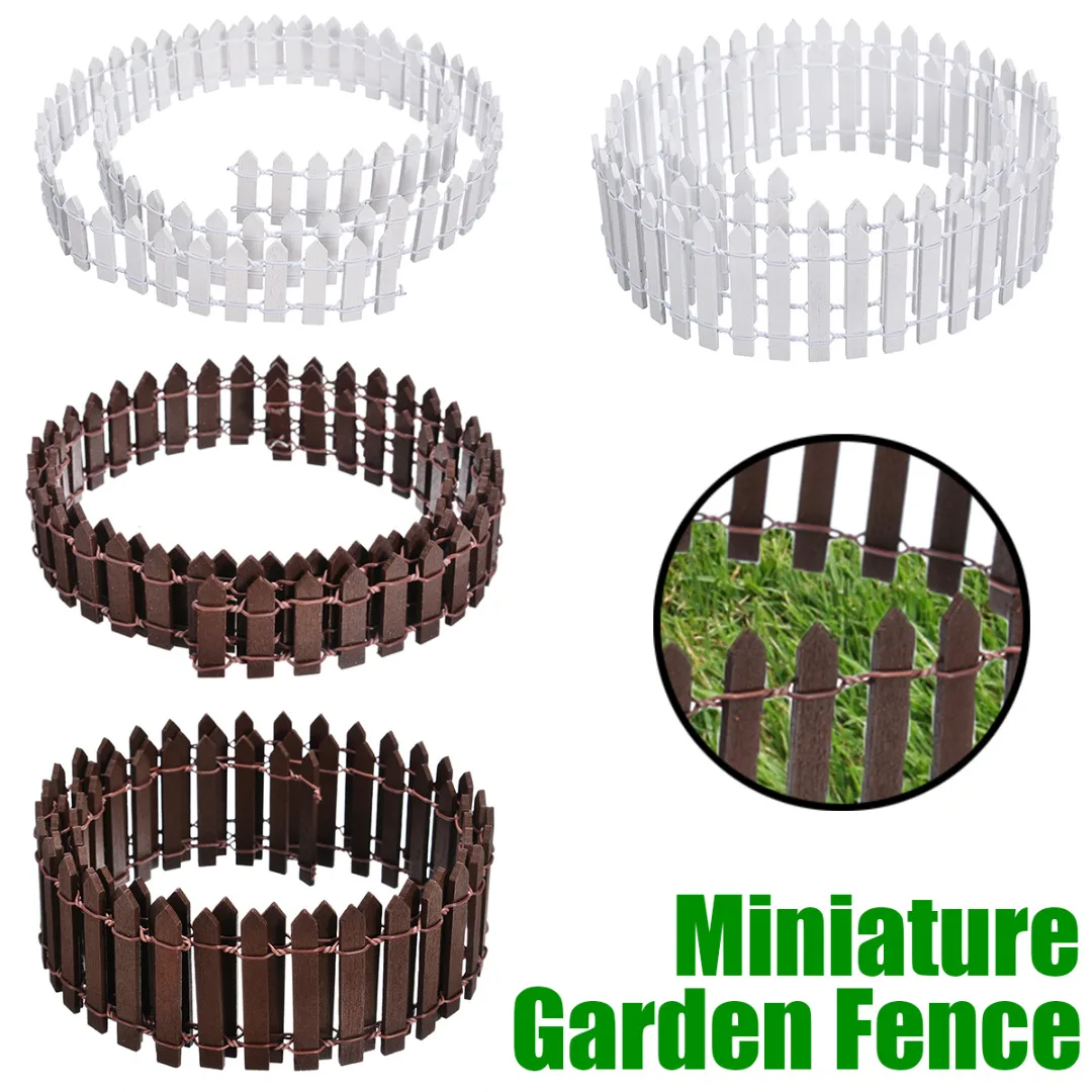 Миниатюрное деревянное ограждение DIY Сказочный Сад Микро кукольный домик ворота