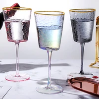 champagne red glasses goblet crysta pink multi color nordic glass cup whiskey cocktail copas de vino cristal luxury barware set