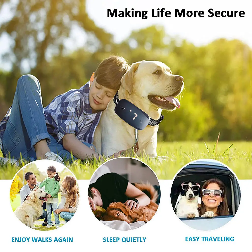 

Dog Training Collar E-Shock Smart Device Anti Barking Collar for Large Medium Pet