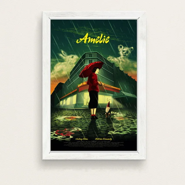 5 Amelie классический фильм Искусство Живопись Шелковый Холст плакат настенный домашний декор - Цвет: 5