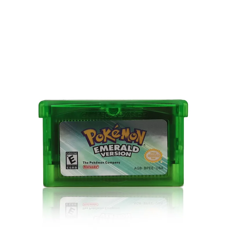 Cartucho de juego de Pokemon de zafiro Esmeralda, tarjeta de consola NDSL GB GBC GBM GBA SP en idioma ingl&eacute;s-2