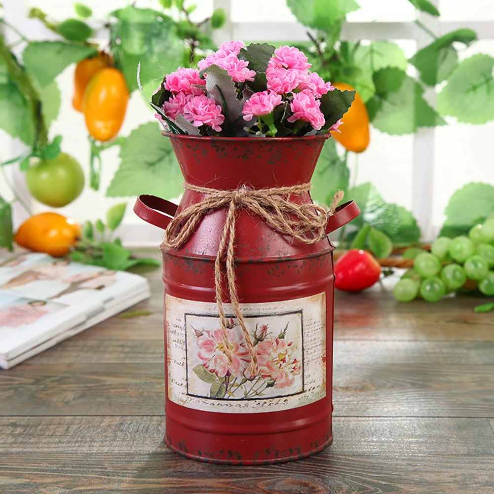 Горшки для растений потертый сад деревенский стиль ремесло винтажное украшение