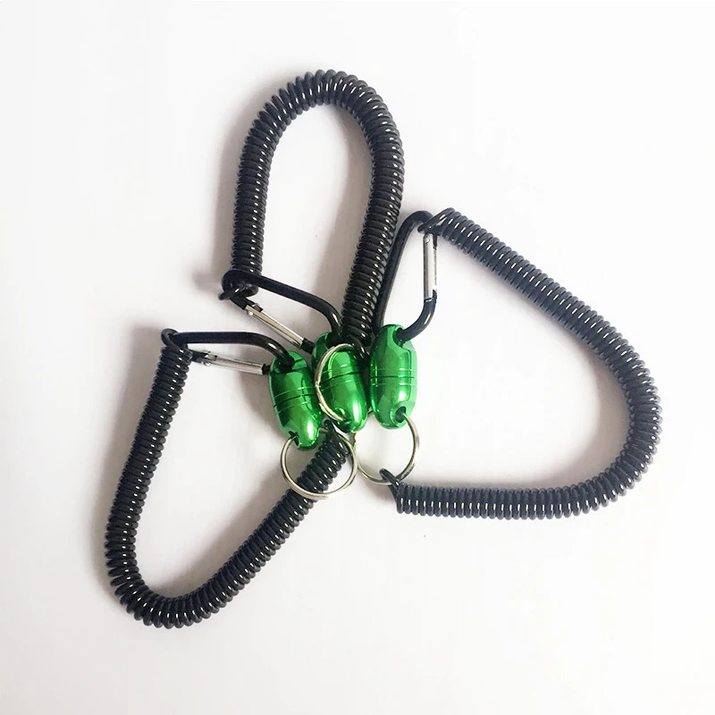 

2pcs Fishing Lanyards Boating Rope Fishing Secure Pliers Lip Grips Fishing Ropes with Camping Carabiner Lock Fishing Tools