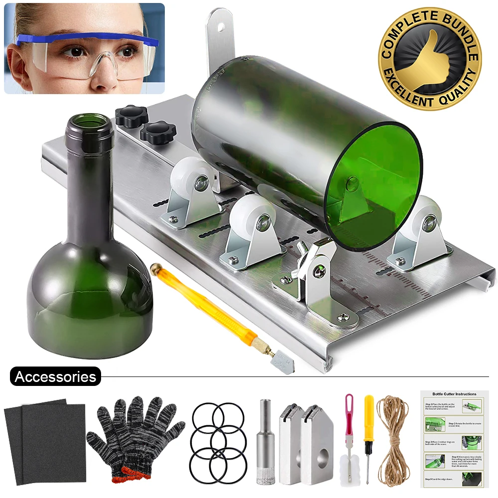Резак для стеклянных бутылок DIY машина резки вина пиво алкоголь виски шампанское
