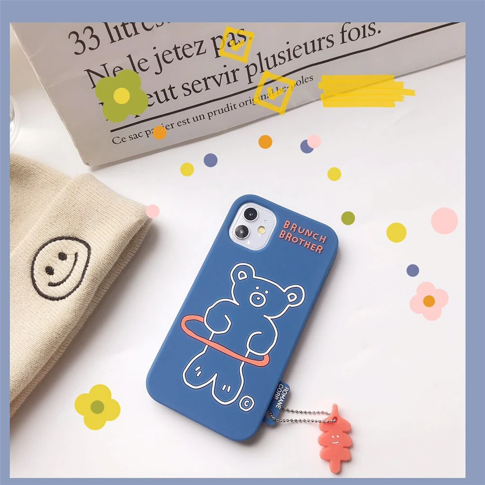 Аниме Cinnamoroll Собака из трех частей прозрачный ТПУ чехол для телефона iphone 11 Pro Max 6