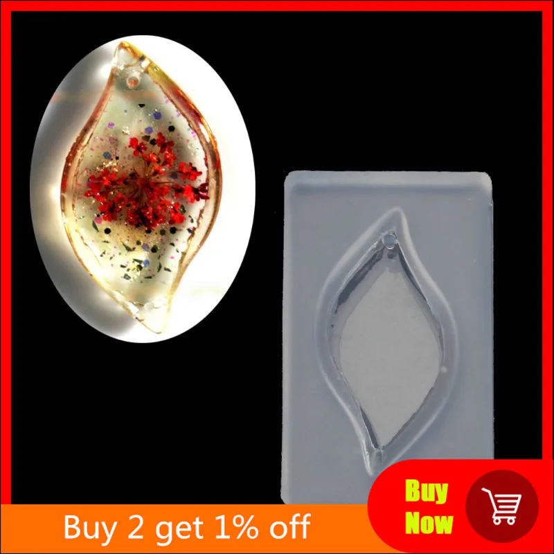 Силиконовая форма сделай сам для подвесок в виде листьев полимерный корпус