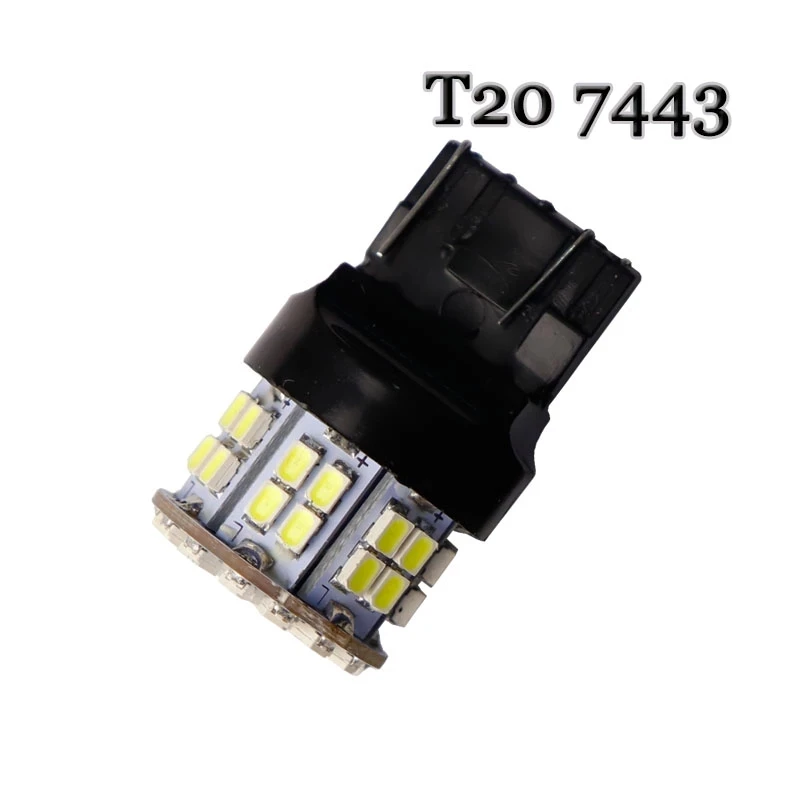 100X Автомобильный авто T20 7443 7440 580 Стробоскопическая вспышка 50 SMD 1206 LED T25 3156 3157