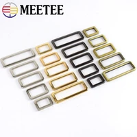 30pcs meetee 20 50mm bag buckle metal o d ring adjustable belt buckle clasps for backpack strap shoes dog collar diy accessories
