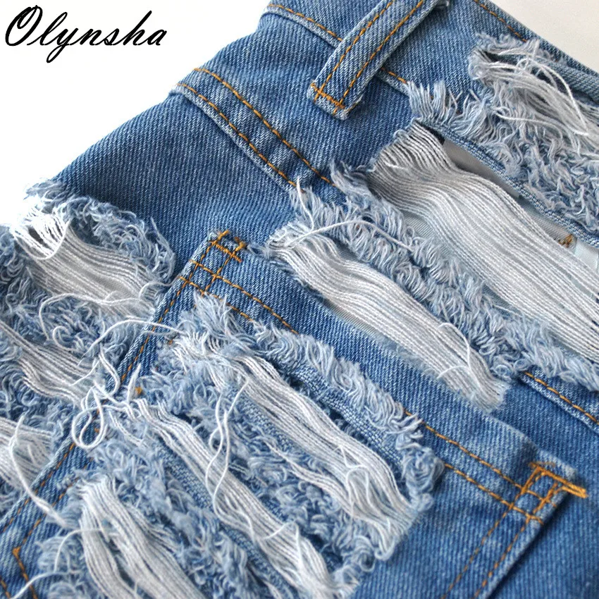 

Plus Size Denim Shorts Women Sexy Ripped Hollow Out Short Jeans Button Shorts 2020 Summer Clothes for Women Casual Streetwear